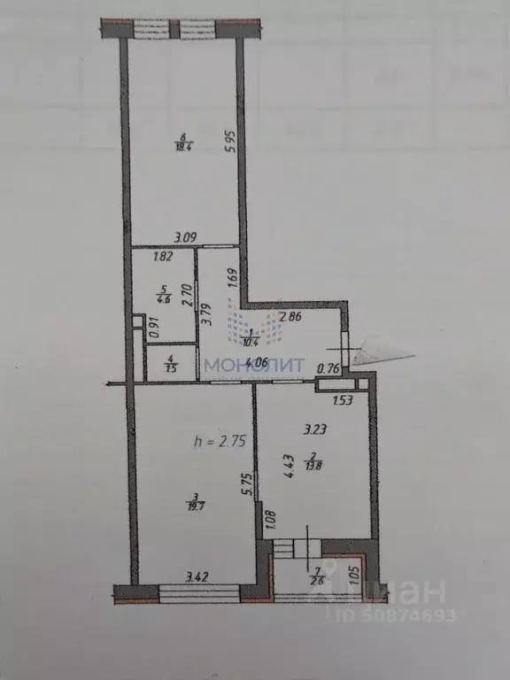 2-к кв. Москва пос. Коммунарка, ул. Ясная, 10 (68.4 м) - Фото 1