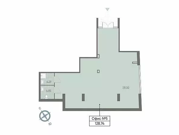 Офис (126.7 м) - Фото 0