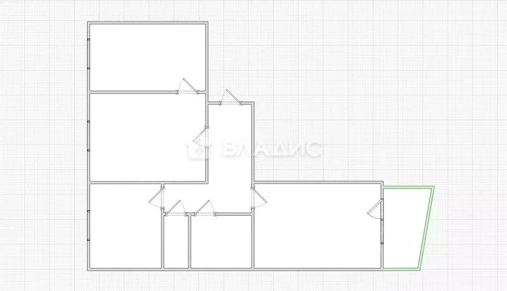 3-к кв. Пензенская область, Пенза Ладожская ул., 85 (66.0 м) - Фото 2
