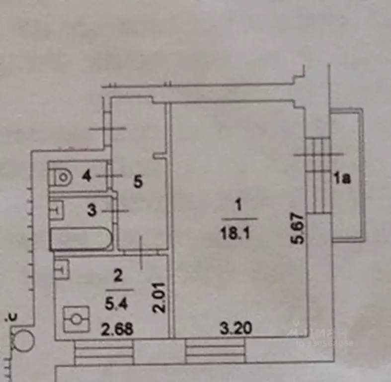 1-к кв. Москва ул. Коминтерна, 33К2 (31.0 м) - Фото 1