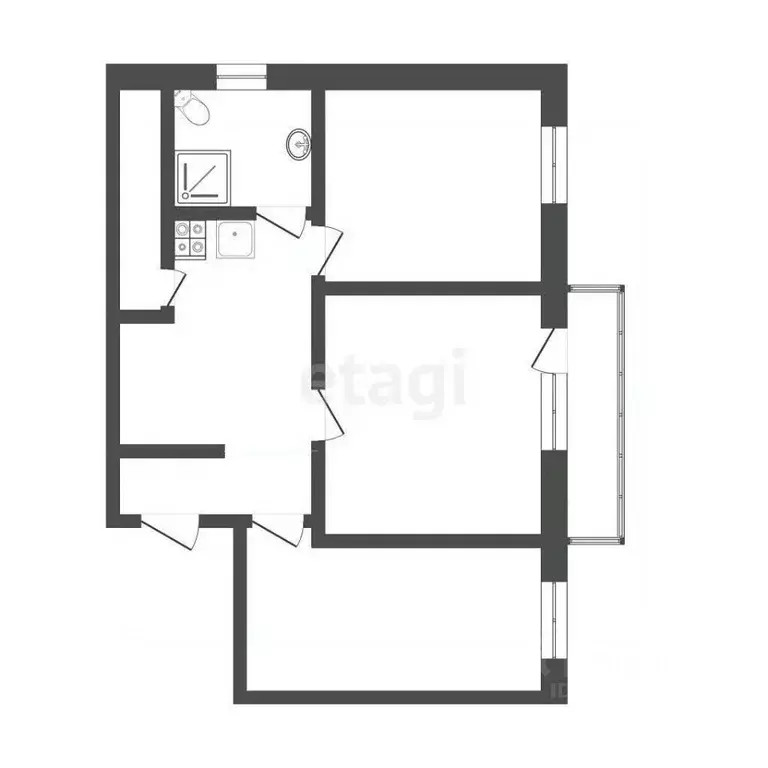 3-к кв. Московская область, Дмитров ДЗФС мкр, 31 (71.9 м) - Фото 1