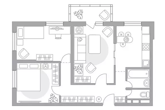 3-комнатная квартира: Балашиха, улица Дмитриева, 3 (73.01 м) - Фото 1