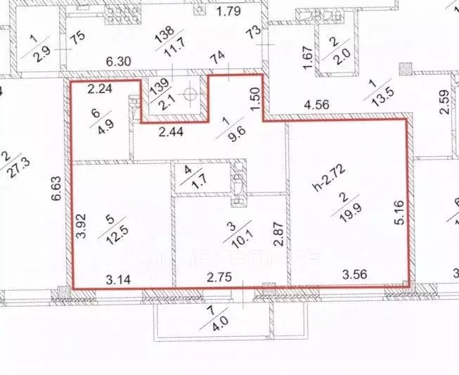 2-к кв. Челябинская область, Челябинск ул. Агалакова, 56 (58.7 м) - Фото 1