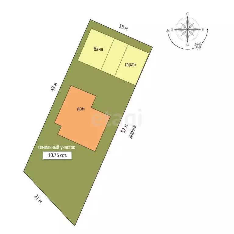 Дом в Татарстан, Тукаевский район, д. Азьмушкино, Рябинка кп ул. ... - Фото 1