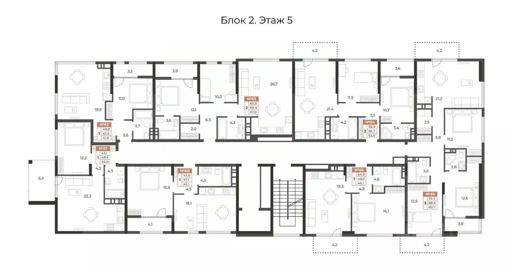 3-к кв. Крым, Симферополь ул. Караимская, 50 (80.7 м) - Фото 1