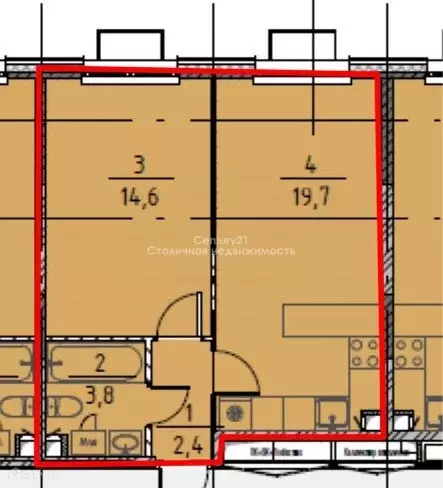 Продаётся 1-к квартира, 40.5 м - Фото 0