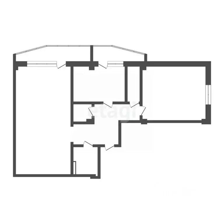 2-к кв. Томская область, Томск Черемошники мкр, ул. Профсоюзная, 7 ... - Фото 2
