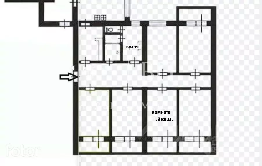 Комната Санкт-Петербург ул. Есенина, 30 (11.9 м) - Фото 2