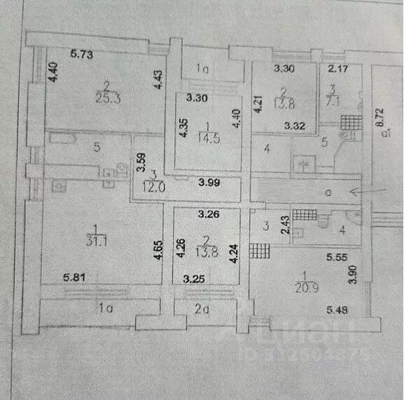 5-к кв. Москва Артековская ул., 2К1 (180.5 м) - Фото 1