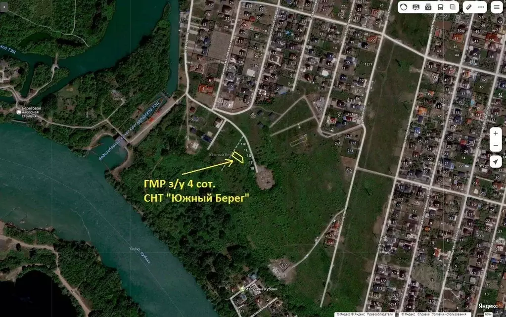 Участок в Краснодарский край, Краснодар СНТ Южный Берег ТСН,  (4.0 ... - Фото 1