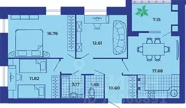 3-к кв. Брянская область, Брянск ул. Ильи Иванова, 9 (81.44 м) - Фото 0