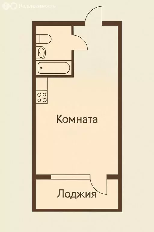 Квартира-студия: Всеволожск, шоссе Дорога Жизни, 7к2 (19 м) - Фото 0
