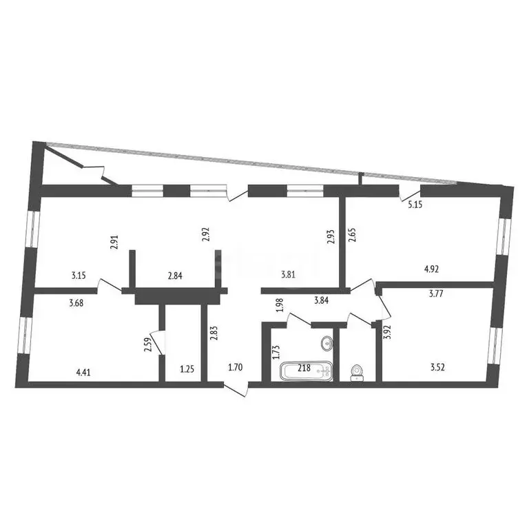 3-комнатная квартира: Дударева, Тюменская улица, 3 (90 м) - Фото 0