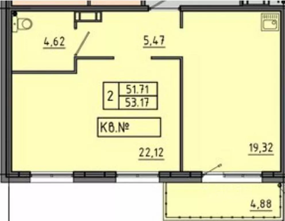 2-к кв. Красноярский край, Красноярск Соколовская ул., 20В (53.0 м) - Фото 0