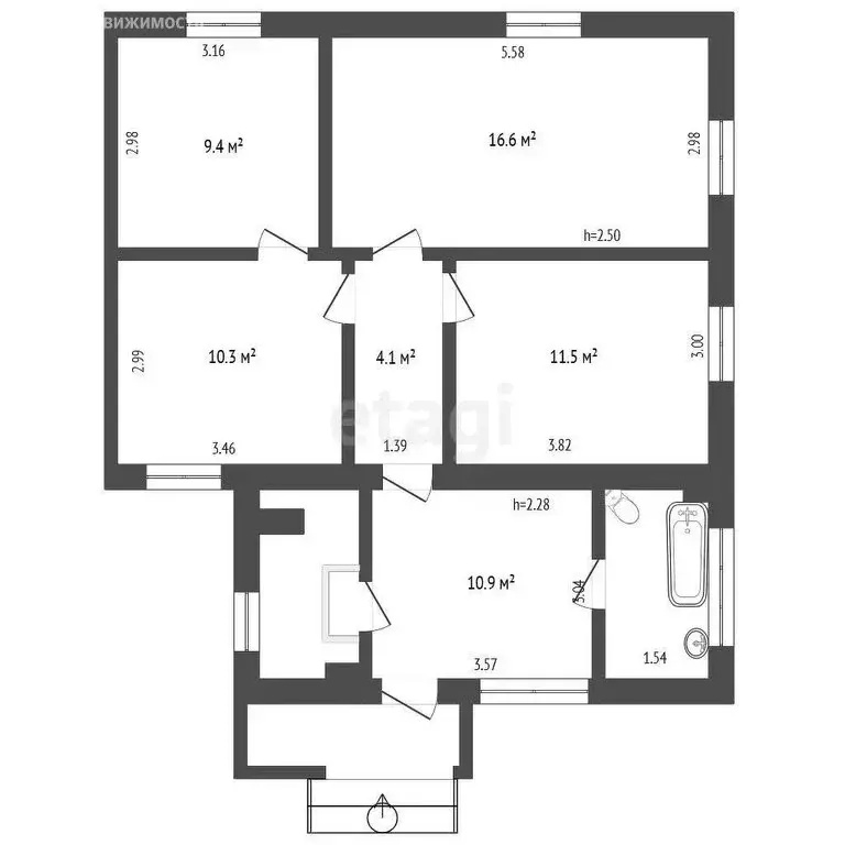 Дом в посёлок Родники, Почтовая улица (71 м) - Фото 2
