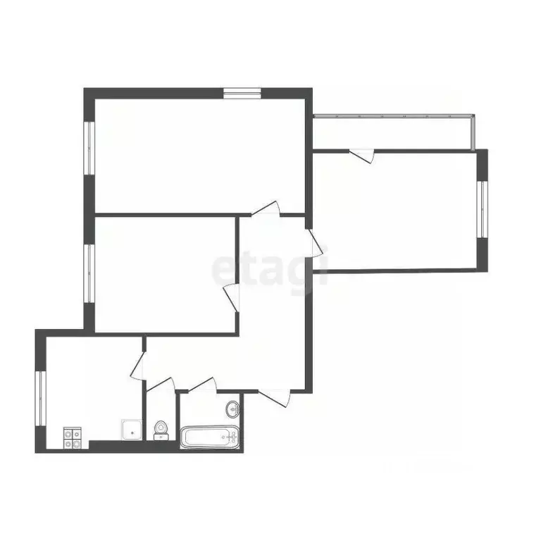 3-к кв. Московская область, Дмитров Внуковская ул., 31 (72.7 м) - Фото 1