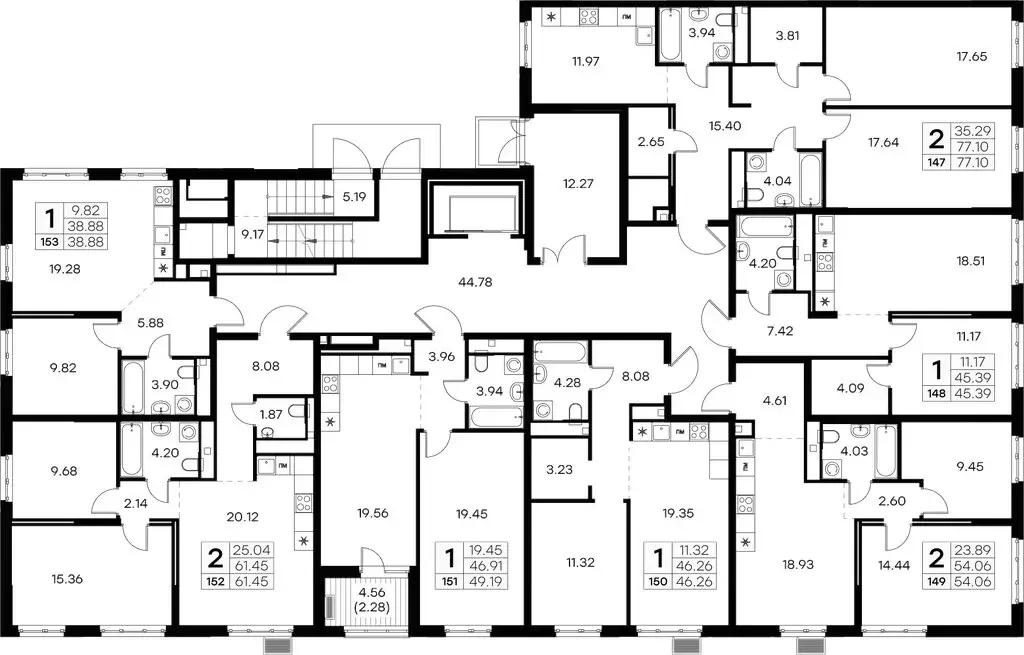 2-комнатная квартира: Санкт-Петербург, улица Шкапина, 15 (80.9 м) - Фото 1