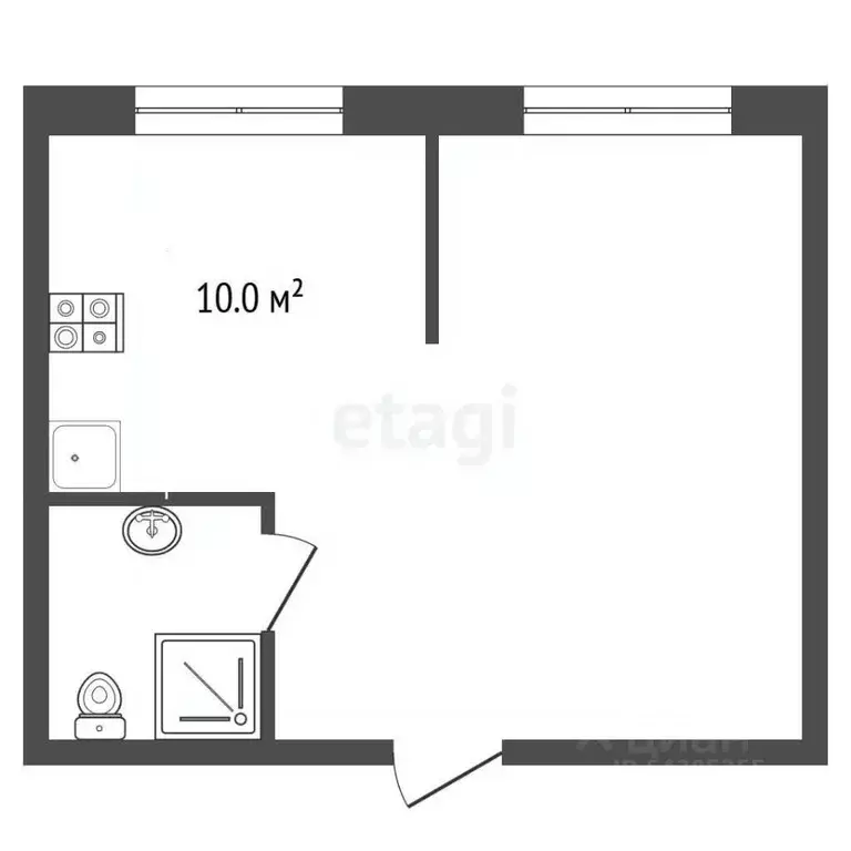 2-к кв. Алтайский край, Барнаул ул. Имени В.Т. Христенко, 2к3 (37.0 м) - Фото 2