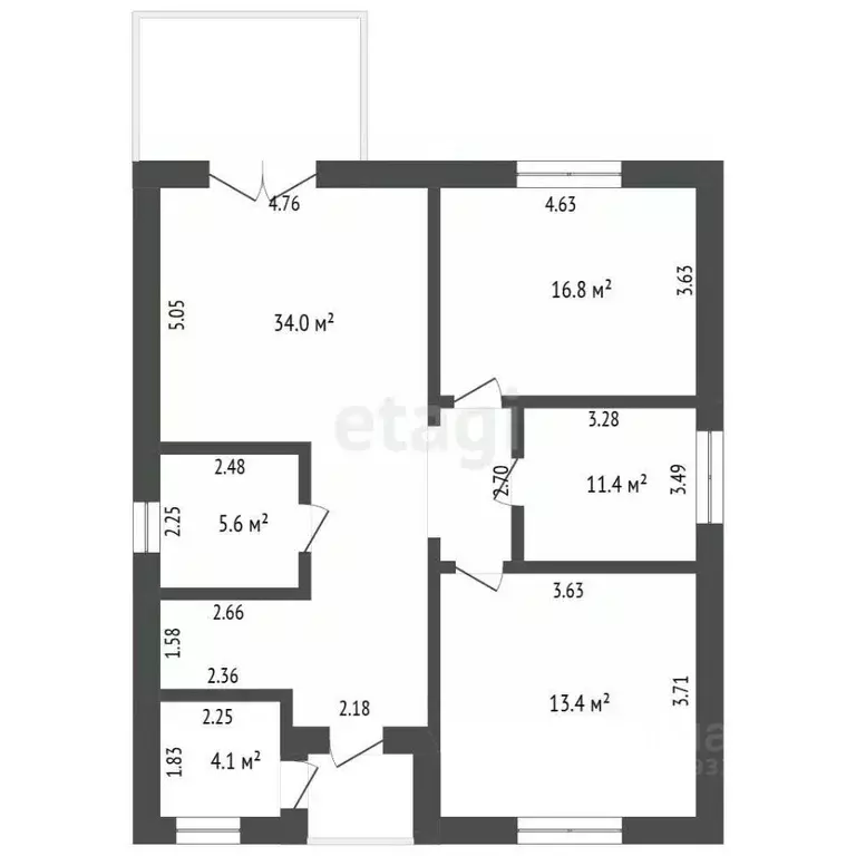 Дом в Тюменская область, Тюменский муниципальный округ, с. Червишево  ... - Фото 2