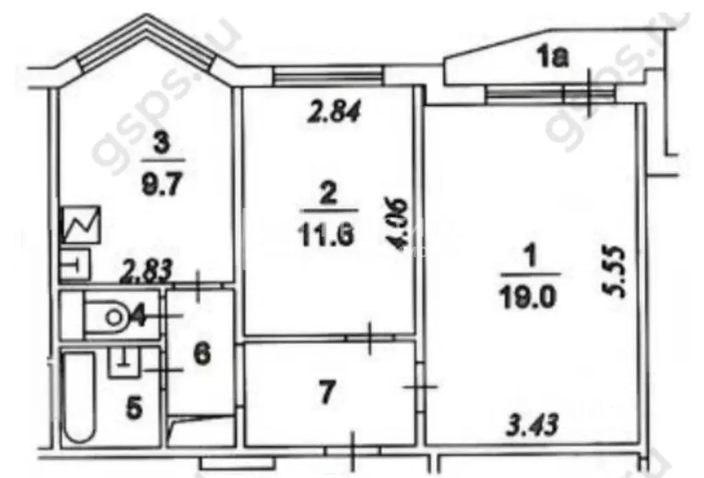 2-комнатная квартира: Москва, Лодочная улица, 9к3 (51.2 м) - Фото 1