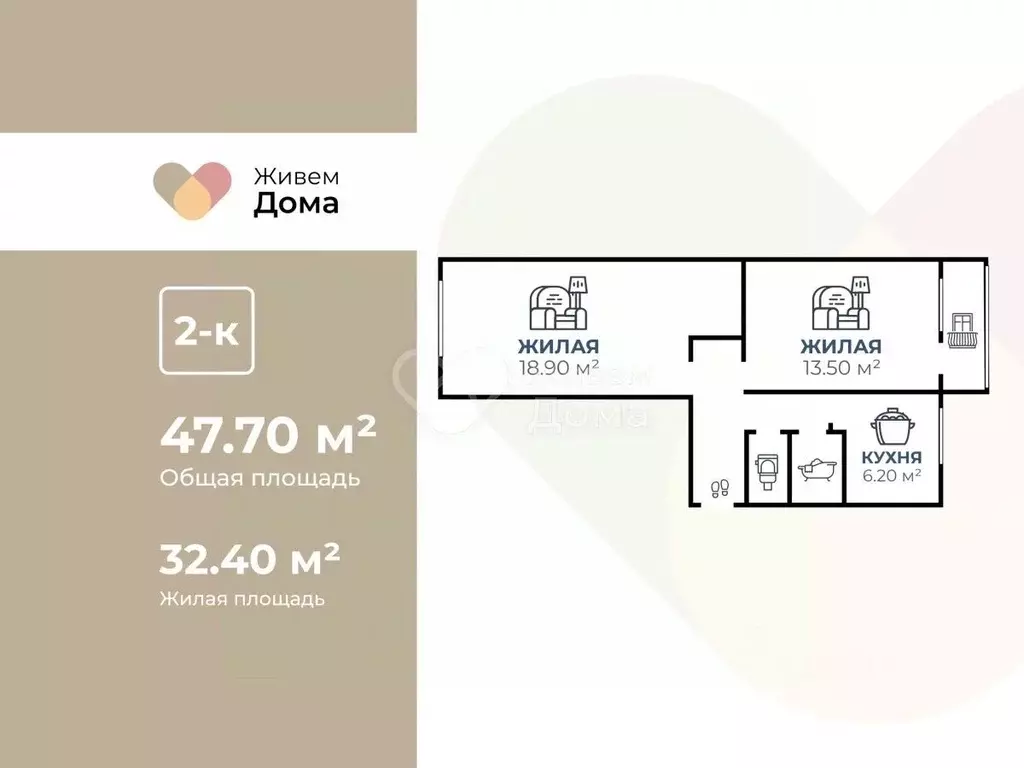 2-к кв. Волгоградская область, Волгоград ул. 51-й Гвардейской Дивизии, ... - Фото 2