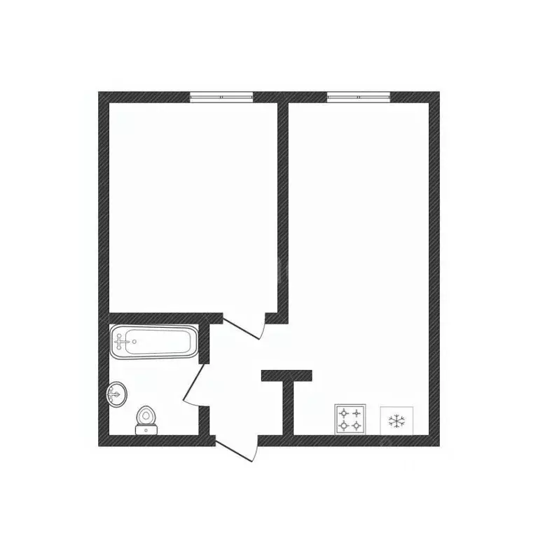 1-к кв. Курганская область, Курган Заозерный жилрайон, 1-й мкр, 22А ... - Фото 2