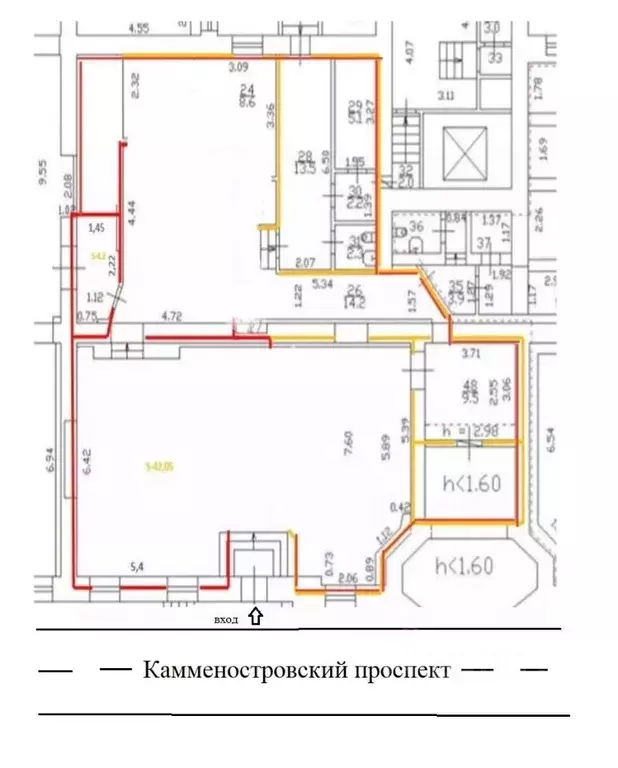 Помещение свободного назначения в Санкт-Петербург Каменноостровский ... - Фото 1