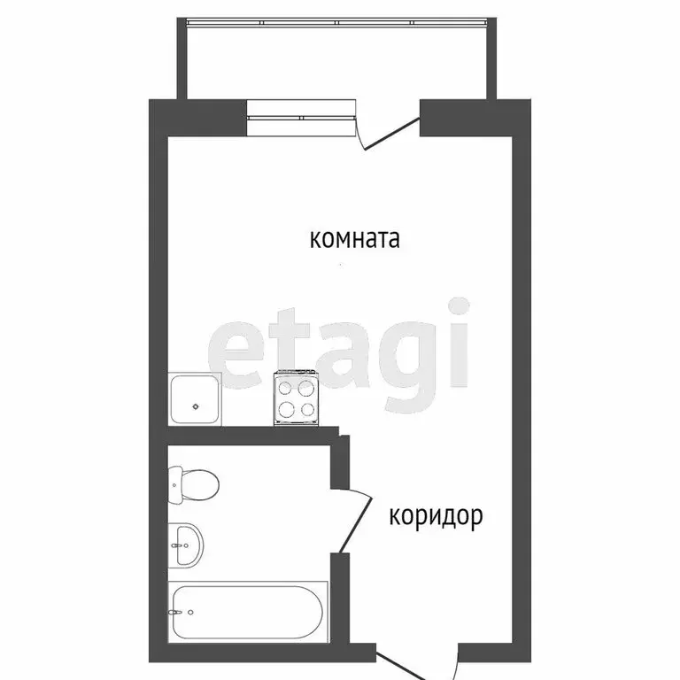 Квартира-студия: Адлер, Верхнеизвестинская улица, 28 (36 м) - Фото 0
