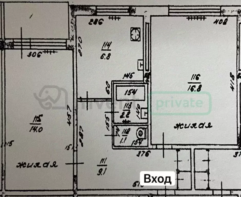 2-к кв. Калининградская область, Калининград ул. Литовский Вал, 32 ... - Фото 1