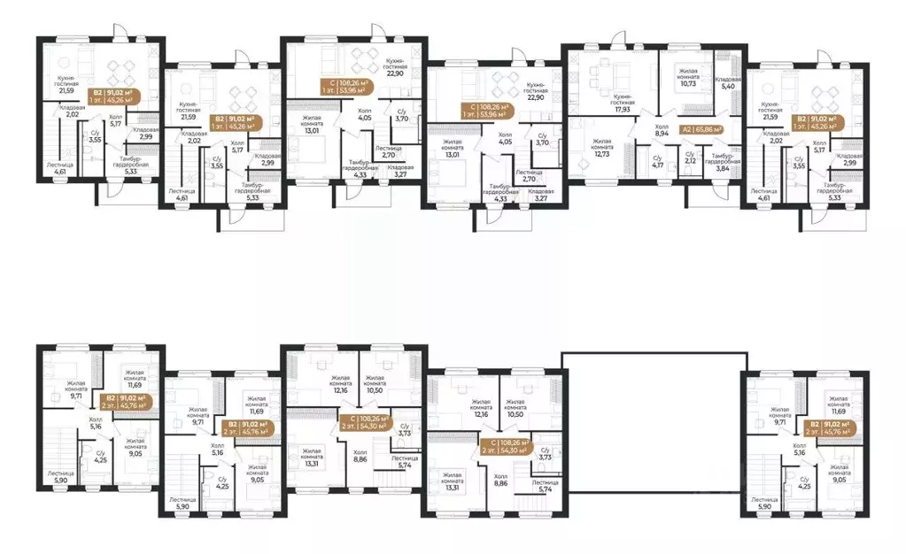 Таунхаус, 91 м - Фото 1