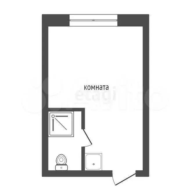 Квартира-студия, 18 м, 1/5 эт. - Фото 0