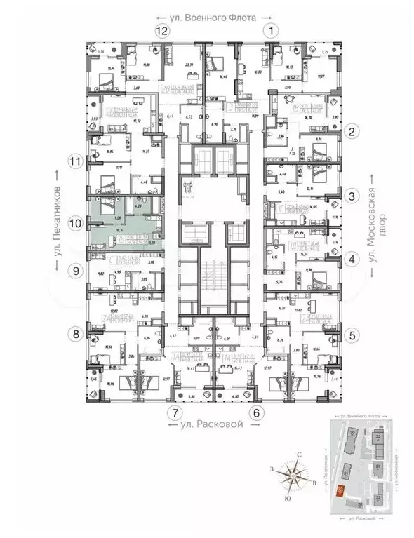 1-к. квартира, 34,6 м, 31/33 эт. - Фото 1