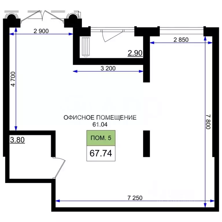 Торговая площадь в Краснодарский край, Новороссийск 5-я Бригада мкр,  ... - Фото 2