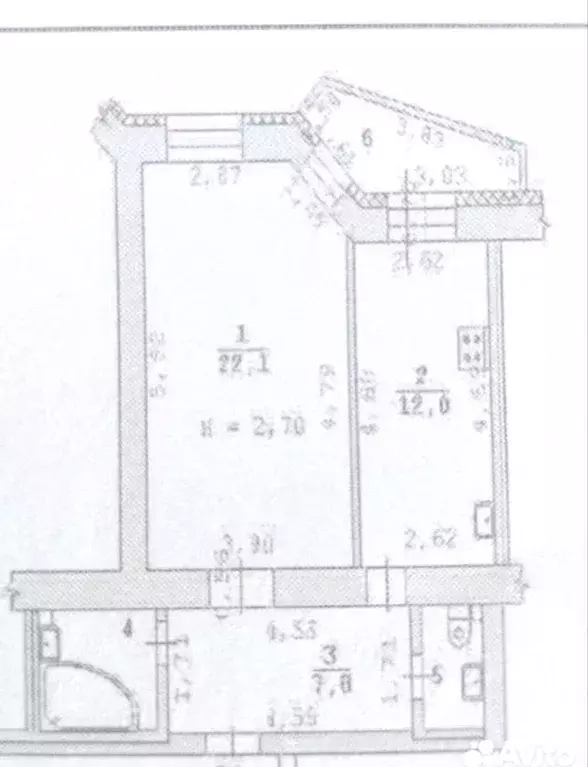 1-к кв. Свердловская область, Екатеринбург ул. Крылова, 27 (47.6 м) - Фото 1