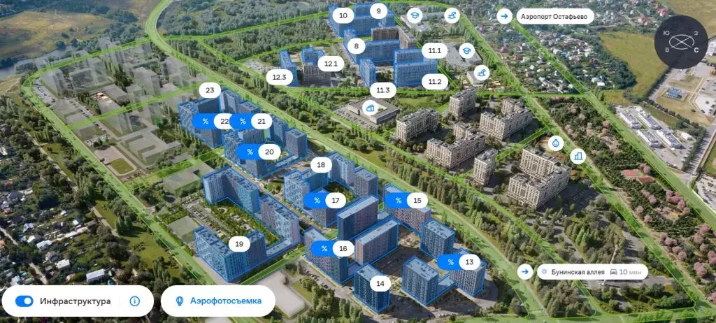 Помещение свободного назначения в Москва с. Остафьево, Остафьево жилой ... - Фото 1