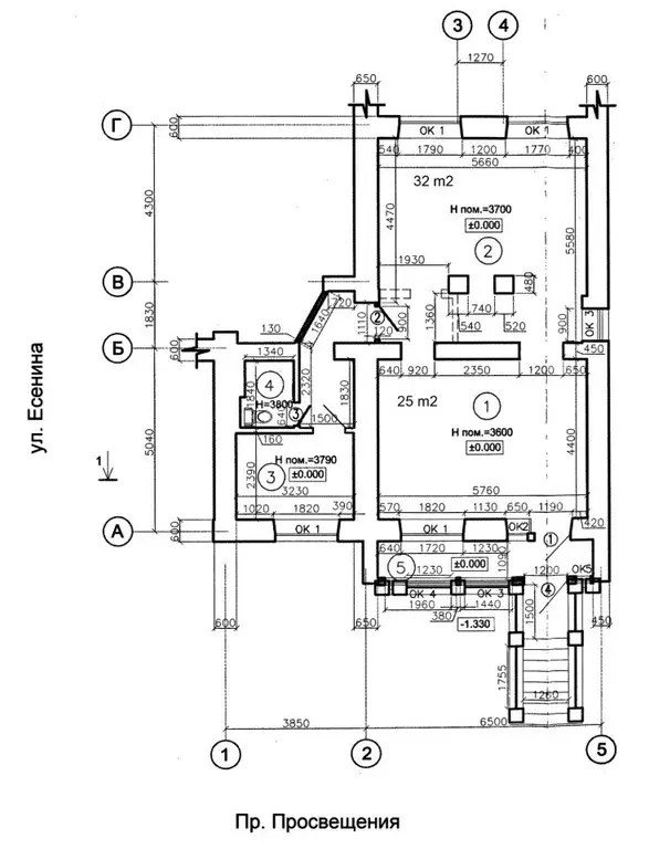 Помещение свободного назначения в Санкт-Петербург ул. Есенина, 30 (73 ... - Фото 2