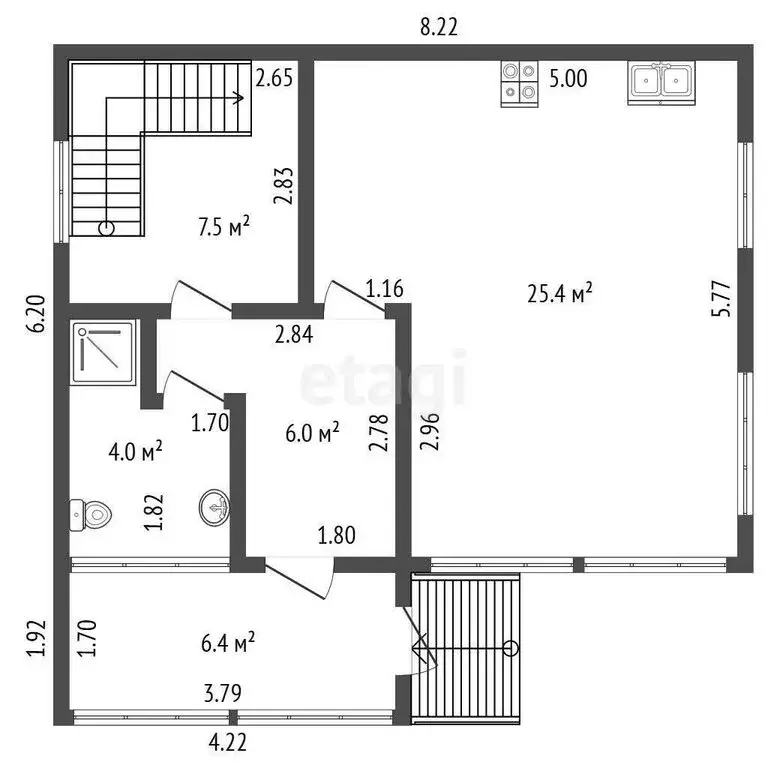 Дом в Ленинградская область, Гатчинский муниципальный округ, деревня ... - Фото 1
