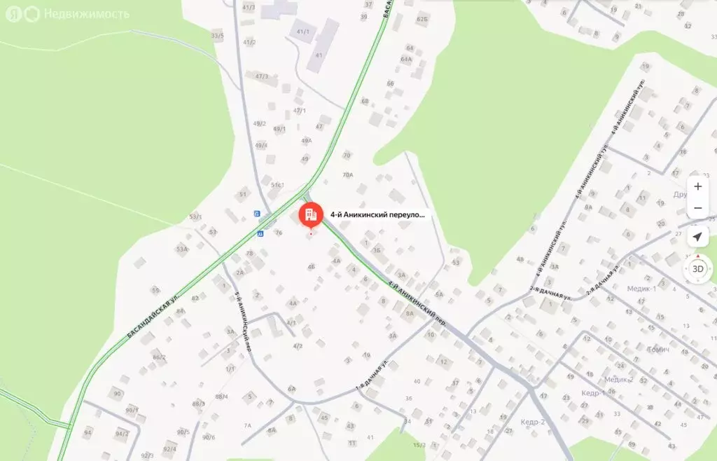 Участок в Томск, 4-й Аникинский переулок, 2 (5.81 м) - Фото 1