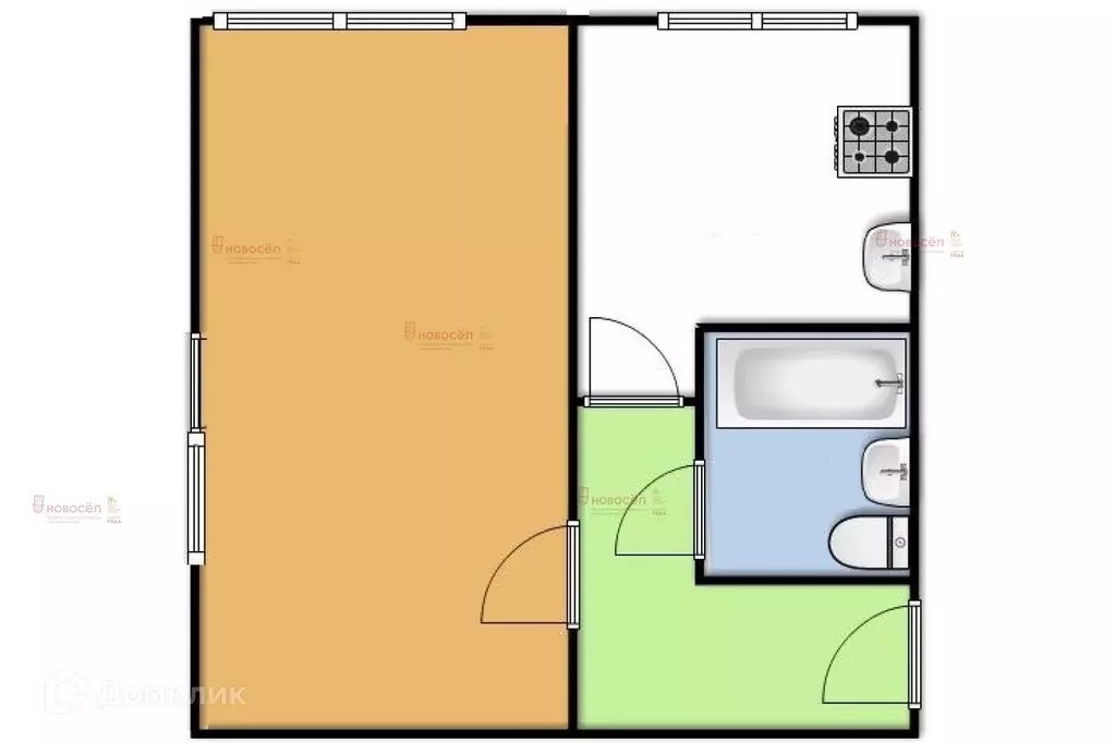 Продаётся 1-к квартира, 33 м - Фото 1