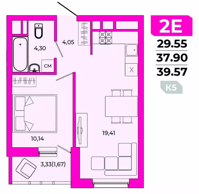Продаётся 2-к квартира, 39.57 м - Фото 0