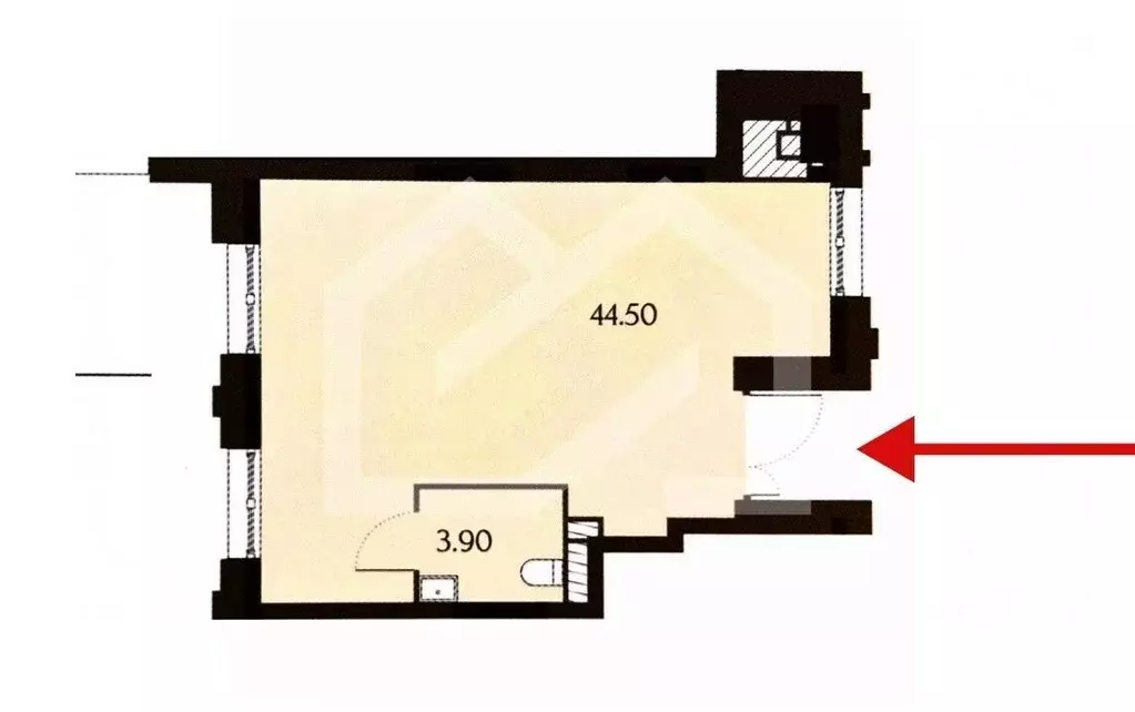 Торговая площадь в Москва Ильменский проезд, 2 (48 м) - Фото 1