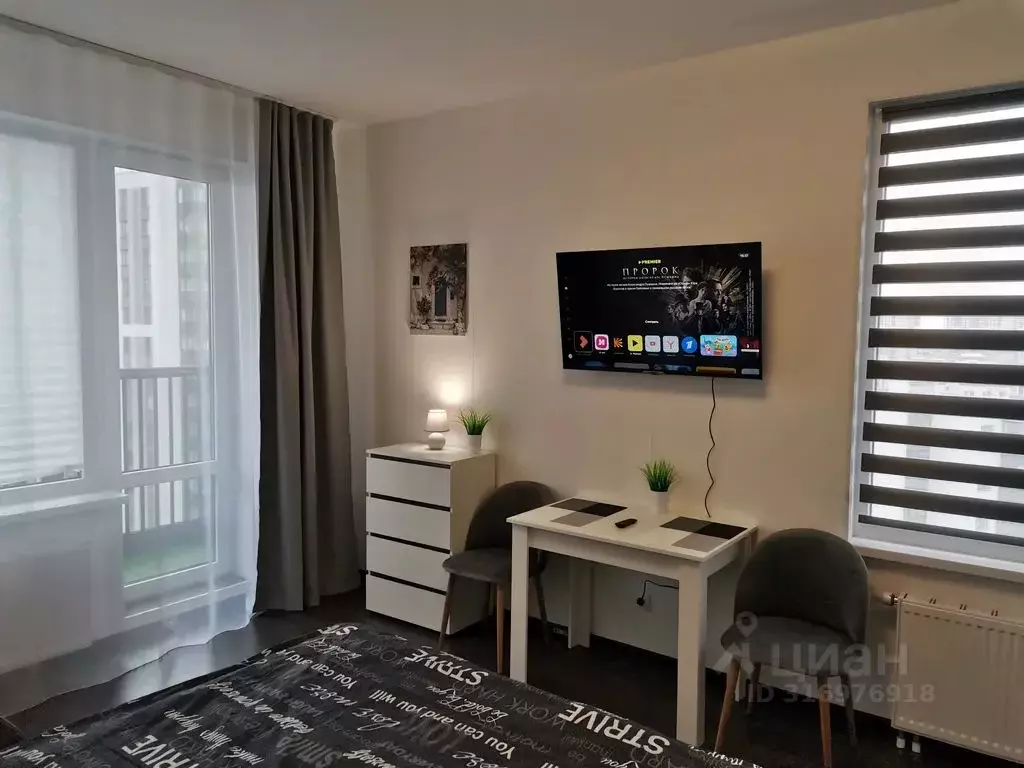Студия Санкт-Петербург ул. Верхне-Каменская, 11к1 (27.0 м) - Фото 0