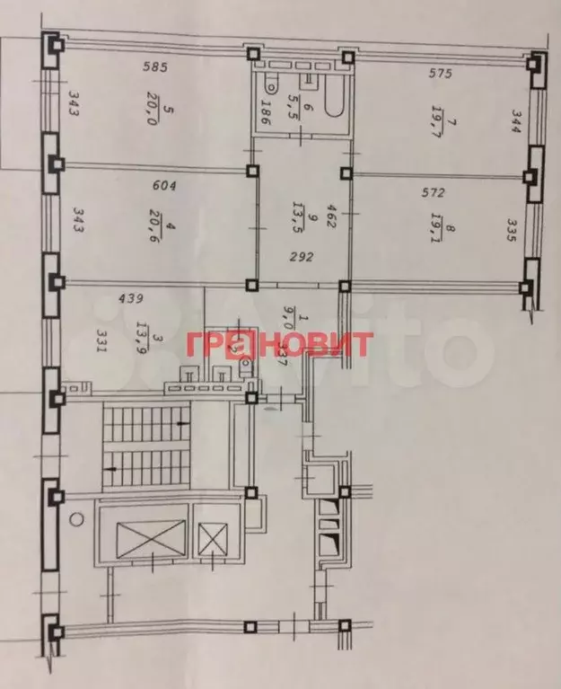 4-к. квартира, 124 м, 4/18 эт. - Фото 0