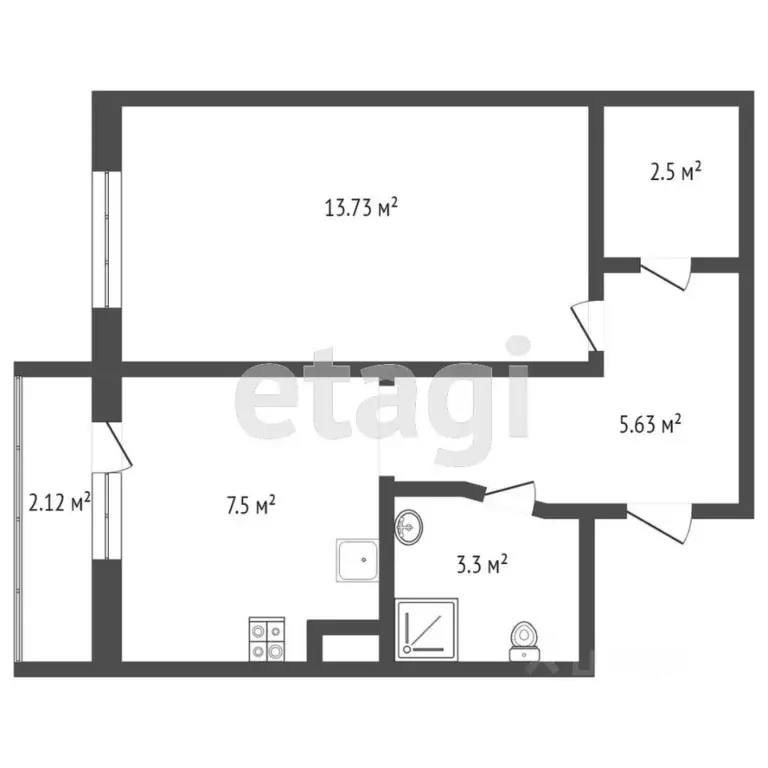 1-к кв. Тверская область, Тверь Новочеркасская ул., 51 (37.6 м) - Фото 0