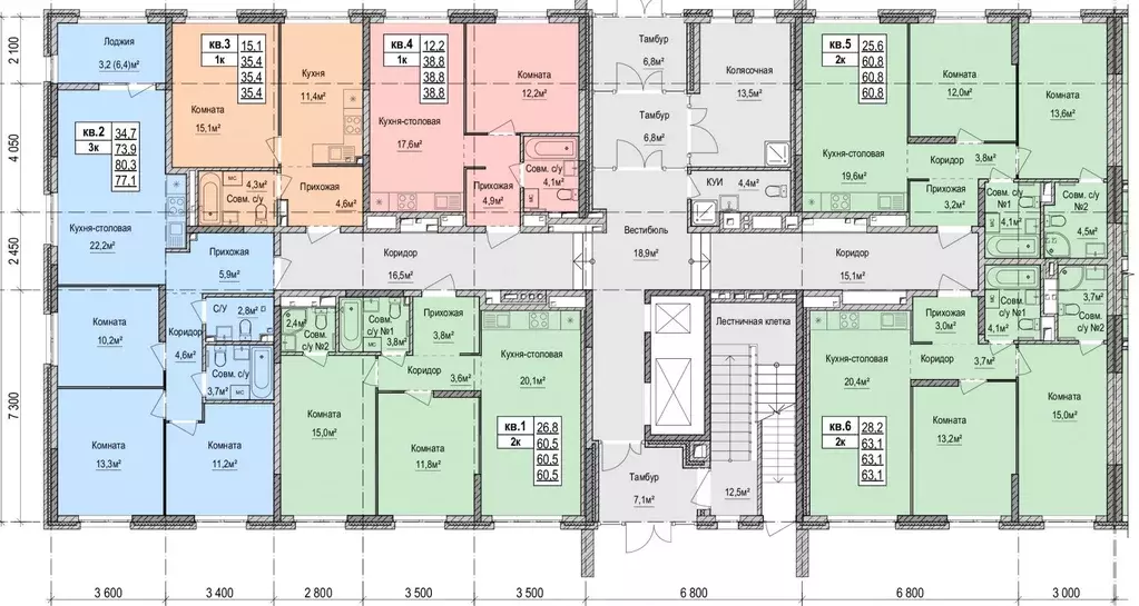 2-к кв. Удмуртия, Ижевск Союзная ул., 8Б (60.1 м) - Фото 2
