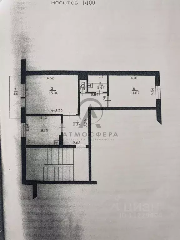 Квартира, 2 комнаты, 50.9 м - Фото 0