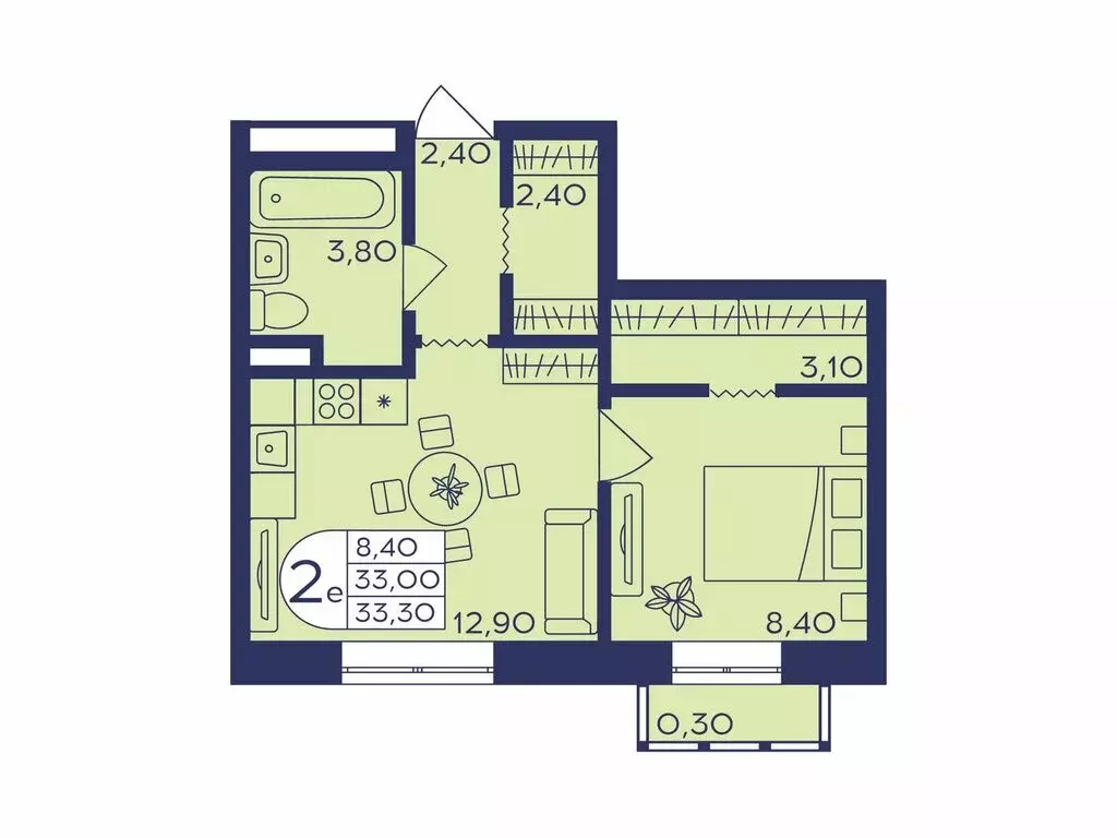 2-комнатная квартира: Балашиха, микрорайон Железнодорожный, улица ... - Фото 1