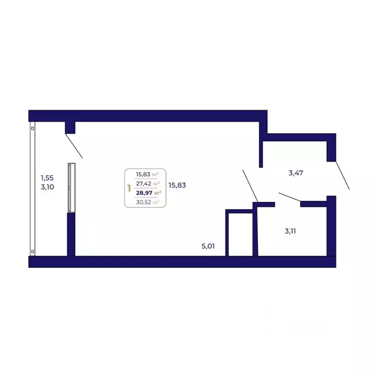 1-к кв. Башкортостан, Уфа Затон-Восточный жилрайон, Паруса жилой ... - Фото 0