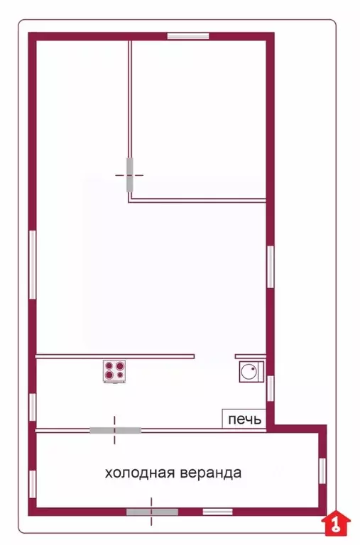 Дом в Омская область, Омск ул. 11-я Ремесленная, 28 (36 м) - Фото 2