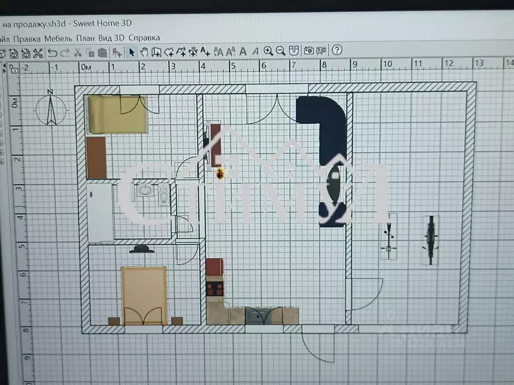 Дом в Хакасия, Усть-Абаканский район, с. Зеленое ул. Рабочая, 7 (100 ... - Фото 2